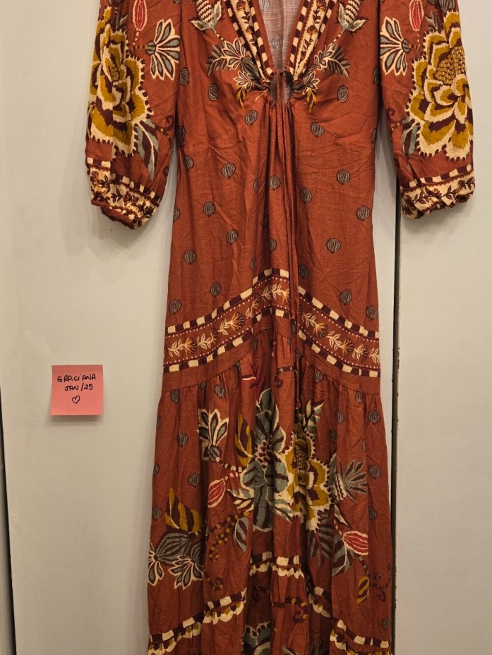 STUNNING FARM Rio Winter Garden Maxi Dress sz XS NWOT - Brazil Line Exclusive!!! - Picture 8 of 10
